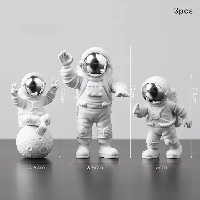 Astronaut and Moon Home Decor Set - Space-Themed Room Accents - Decorify Homes