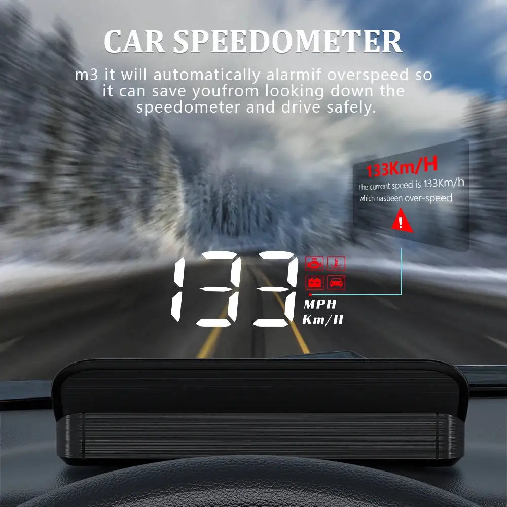 Car Digital Speedometer With Windshield Projector Decorify Homes