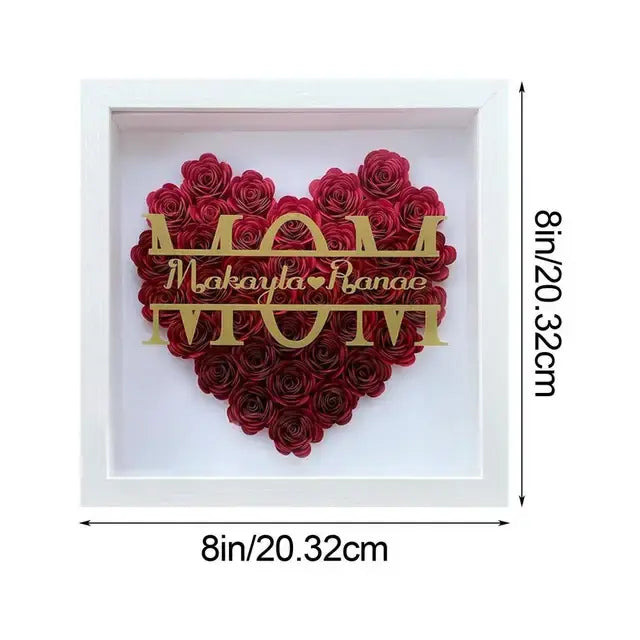 Wooden Flower Frame Display For Mother's Day Decor Decorify Homes