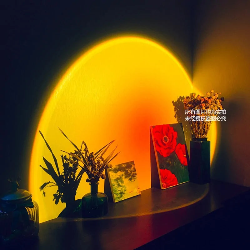 Sunset Rainbow LED Projector Night Light for Home Decor Decorify Homes