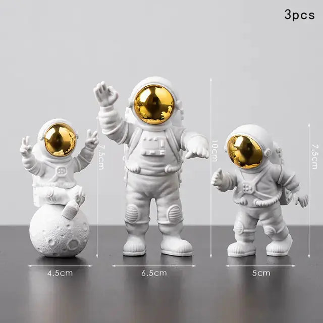 Astronaut and Moon Home Decor Set - Space-Themed Room Accents - Decorify Homes