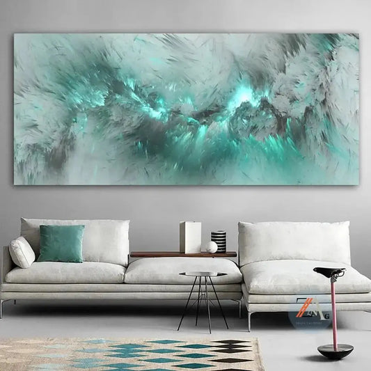 Modern Abstract Oil Painting Canvas - Decorify Homes