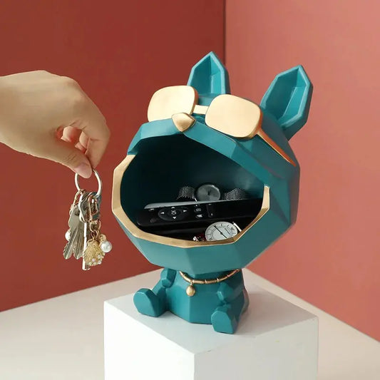 Big Mouth Dog Resin Storage Box - Unique Home Decor Gift Idea - Decorify Homes