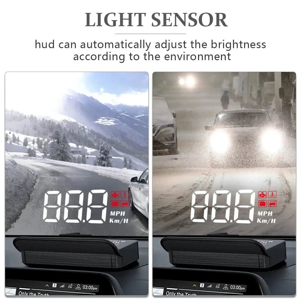 Car Digital Speedometer With Windshield Projector Decorify Homes