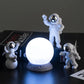 Astronaut and Moon Home Decor Set - Space-Themed Room Accents - Decorify Homes