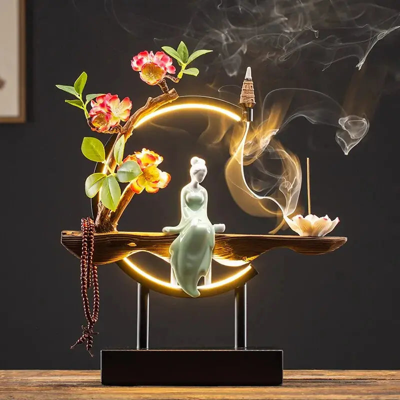 Waterfall Backflow Incense Burner - Decorify Homes