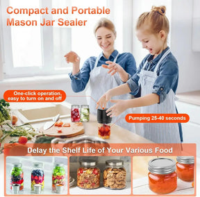 Mason Jar Vacuum Sealer - Decorify Homes