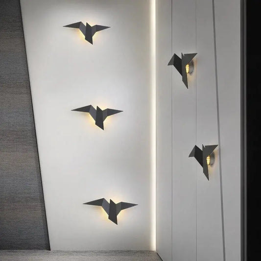 Nordic Iron Bird Wall Lamp - Elegant Home Decor Lighting Fixture - Decorify Homes