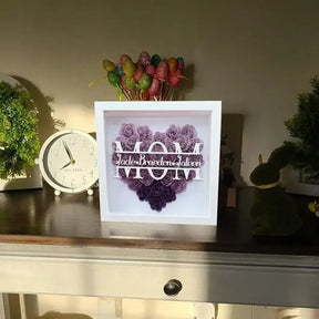 Wooden Flower Frame Display For Mother's Day Decor Decorify Homes