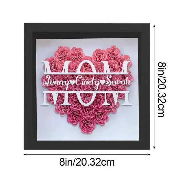 Wooden Flower Frame Display For Mother's Day Decor Decorify Homes