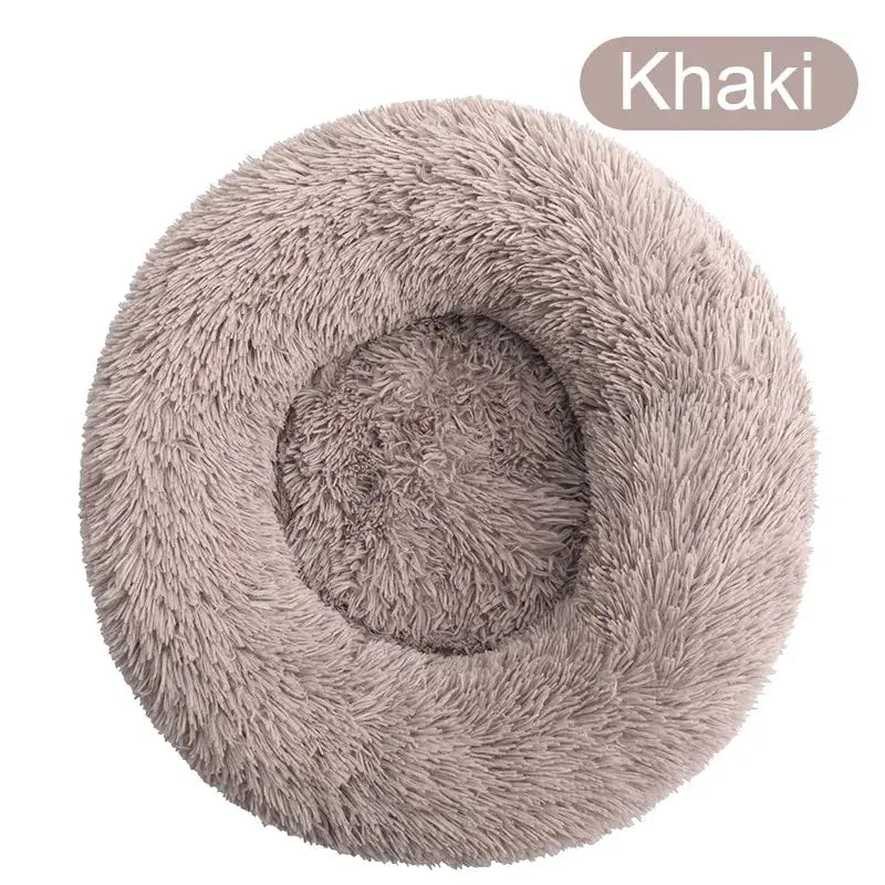 Warm Soft Long Donut Plush Pet Cushion - Decorify Homes