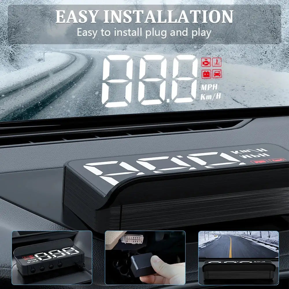 Car Digital Speedometer With Windshield Projector Decorify Homes