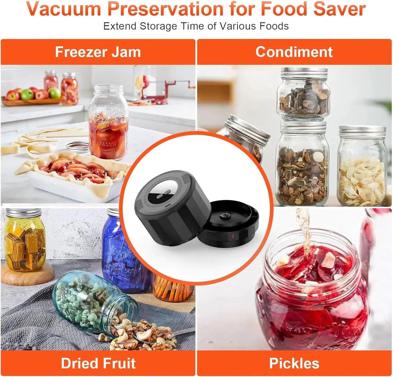 Mason Jar Vacuum Sealer - Decorify Homes