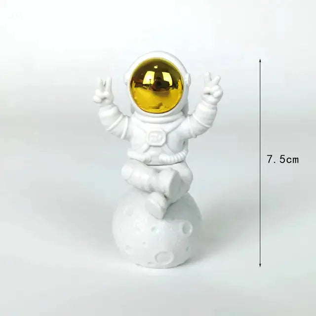 Astronaut and Moon Home Decor Set - Space-Themed Room Accents - Decorify Homes