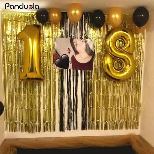 Rose Gold Number Balloon Party Decor - Decorify Homes