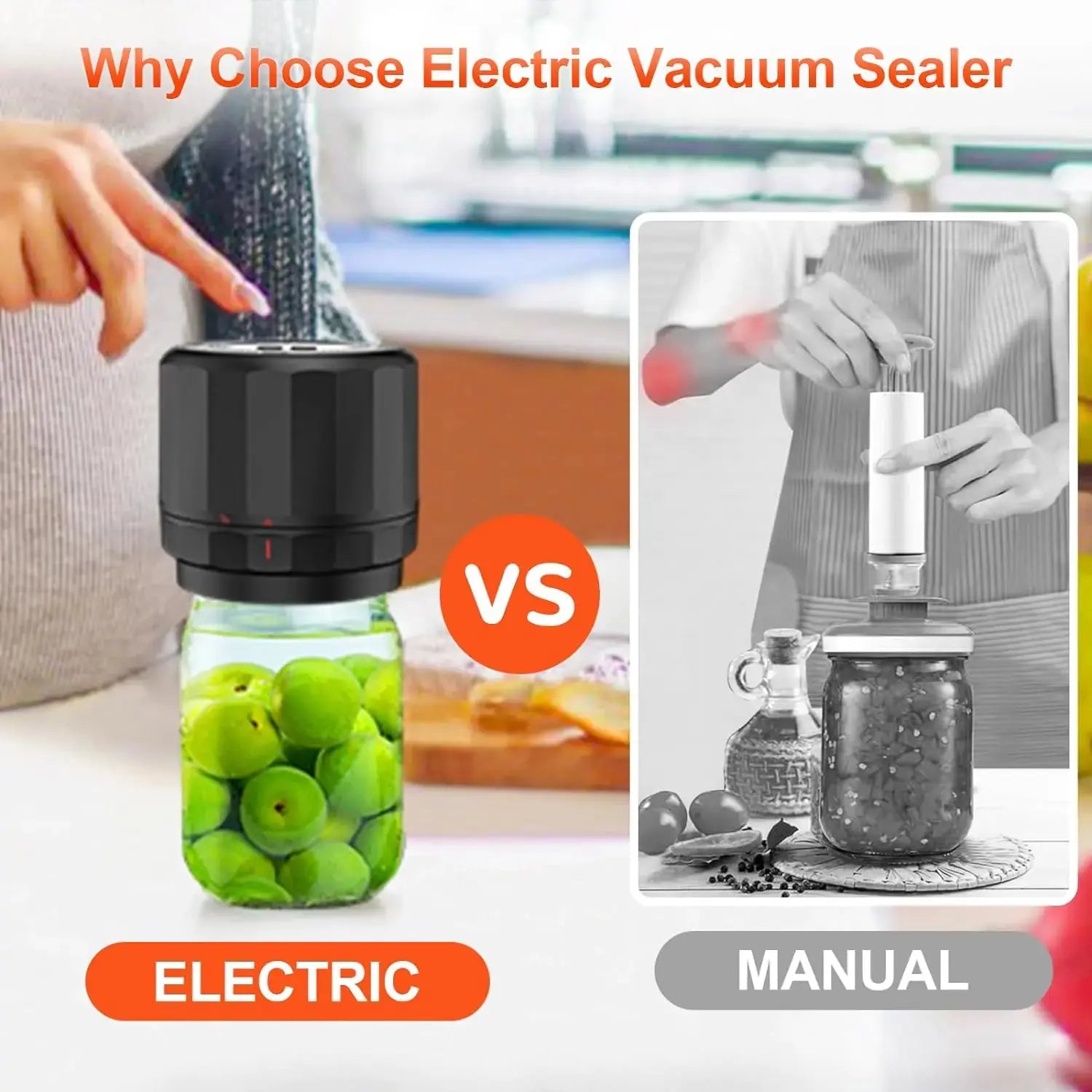 Mason Jar Vacuum Sealer - Decorify Homes