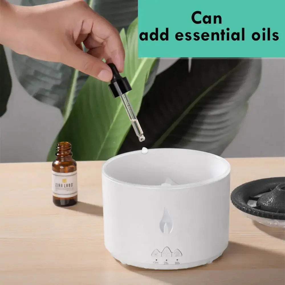 Flame Essential Oil Diffuser - Aromatherapy Home Decor Accent - Decorify Homes